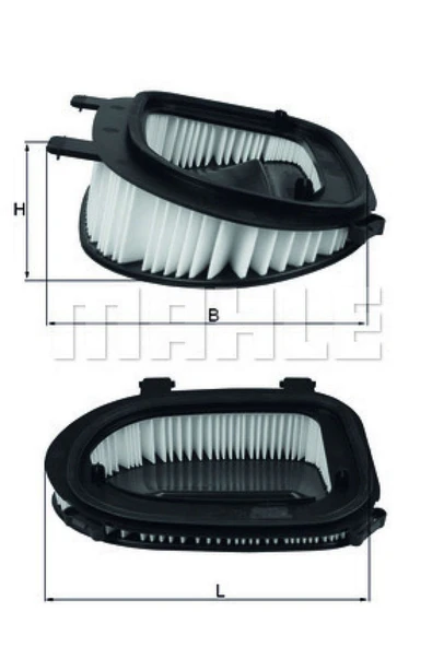 MAHLE HAVA FILTRESI BMW X3 F25 X5 E70 X6 E71 E72 MAHLE LX3541-13717811026 ürün görseli