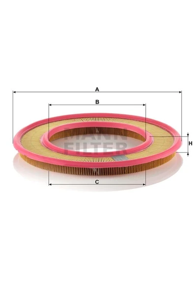 MANN Hava Fıltresı Mercedes M102 190 W201 82 90 ürün görseli