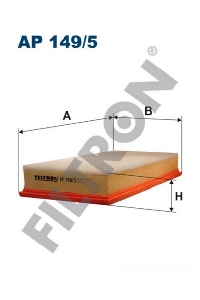 Filtron HAVA FİLTRESİ A3-TT-LEON -TOLEDO II -OCTAVIA - BORA-GOLF IV-NEW BEETLE 1.8 -1.9TDI 612138 ürün görseli
