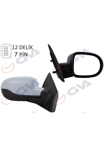 GVA Dış Dikiz Aynası Sağ Clıo 09 Elektrikli Isıtmalı Sensörlü Astarlı Konveks 7 Fiş Vm-6135 27053 ürün görseli 1