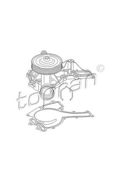 TOPRAN DEVIRDAIM POMPASI MERCEDES M272 W203 W204 CL203 C209 W211 W212 C207 R172 333108 ürün görseli 1