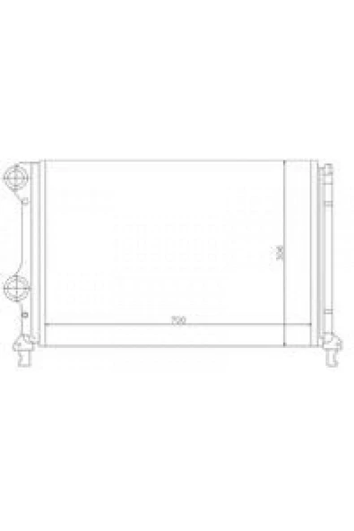KALE MOTOR SU RADYATÖRÜ [ FIAT DOBLO 1.3/1.9 JTD YM KLİMALI BRAZING ] 612138 ürün görseli 1