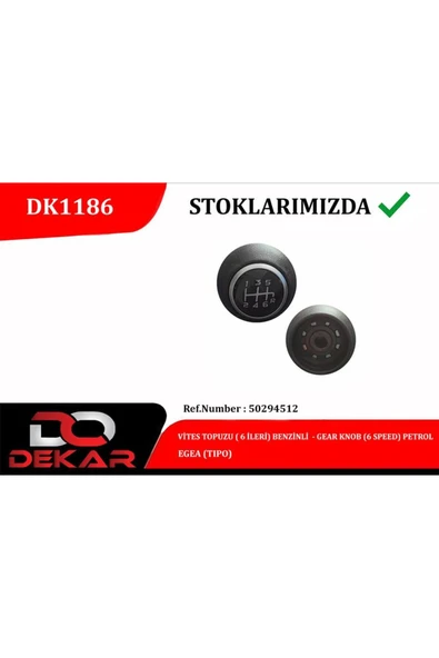 DEKAR VİTES TOPUZU 6 İLERİ BENZİNLİ EGEA RSZYN ürün görseli