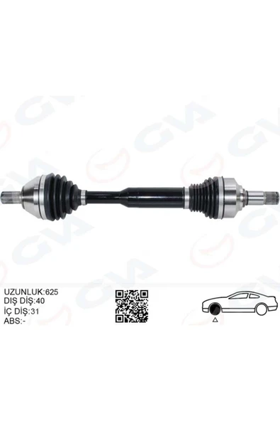 GVA ÖN AKS KOMPLE SOL VOLVO XC60 I 15 17 D4-D3 MANULE 6 VİTES GNZRZ ürün görseli