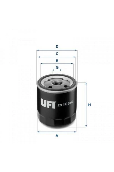 UFI YAG FILTRESI FIESTA CB1 08 12 V 02 FOCUS CAK 98 05 II III FUSION 02 12 C MAX 06 11 MONDEO III RSZYN ürün görseli 1