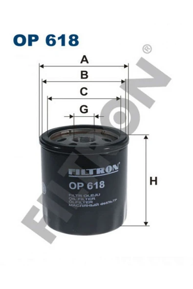 Filtron YAĞ FİLTRESİ CHRYSLER LEXUS MİNİ SUZUKİ TOYOTA 4-RUNNER AURİS CAMRY FF CELİCA COROLLA IX 612138 ürün görseli