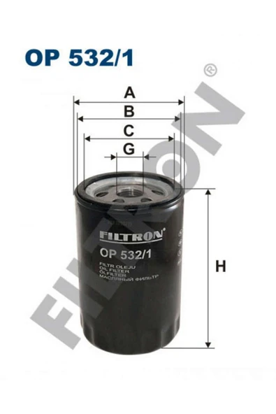 Filtron YAĞ FİLTRESİ BOBCAT 600 700 [ CHRYSLER PT CRUISER, FORD COUGAR, ESCORT, FIESTA, FOCUS, FUSIO 333108 ürün görseli