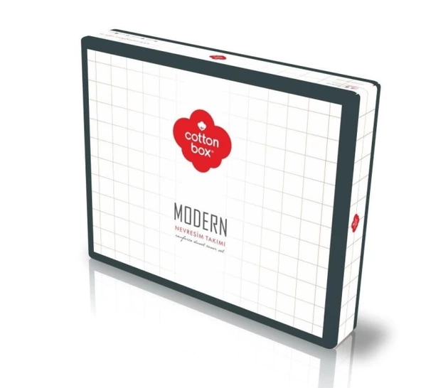 Cotton Box Modern Ranforce Tek Kişilik Nevresim Takımı-Joya Bordo - 3