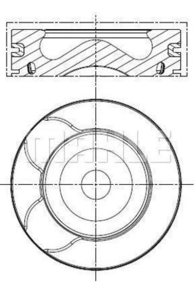 MAHLE PISTON SEGMAN 0.50mm FREELANDER 2 L359 2.2TD4 06 14 DISCOVERY SPORT L550 14 R.R L538 1 RSZYN - 1
