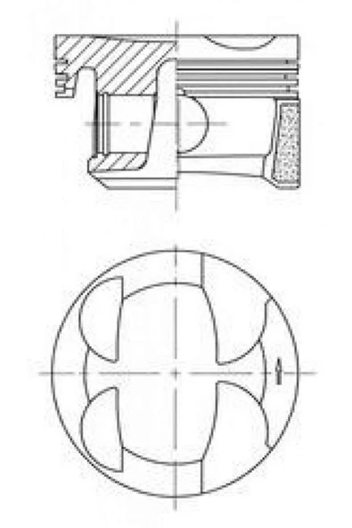 KOLBEN PISTON SEGMAN STD 77mm MINI N12 N16 R56 R57 R58 R59 R61 PEUGEOT EP6C PARTNER 207 208 508 612138 - 1