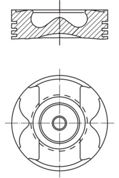 KOLBEN Pıston Segman Std 80.00mm Mercedes Om622 W447 . Renault R9m 1.6 Dci Megane Talısman Trafıc Nıssan Qa ürün görseli