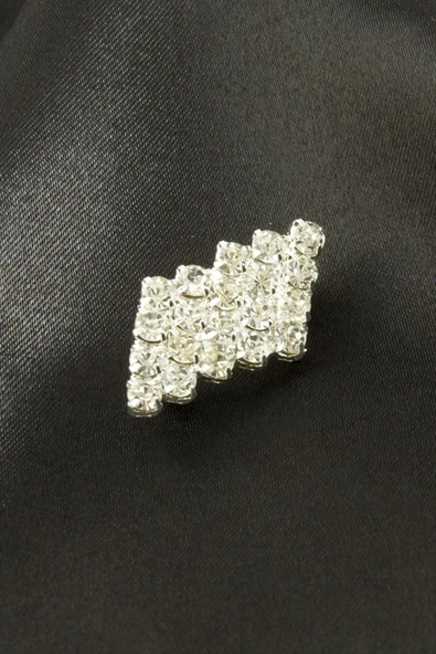 Zikzak Taşlı Broş - Resim 3