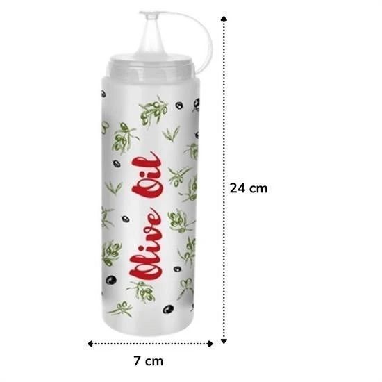 Angel Of Life® Şeffaf Kapaklı Sızdırmaz Yağlık Sosluk Şişesi Plastik Yağdanlık Master Chef AP-9471 - 3