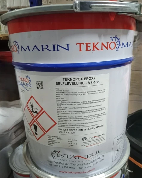 Teknomarin Selflevelling Zemin Epoksi 1036 Stone Gray 20Kg. ürün görseli 1