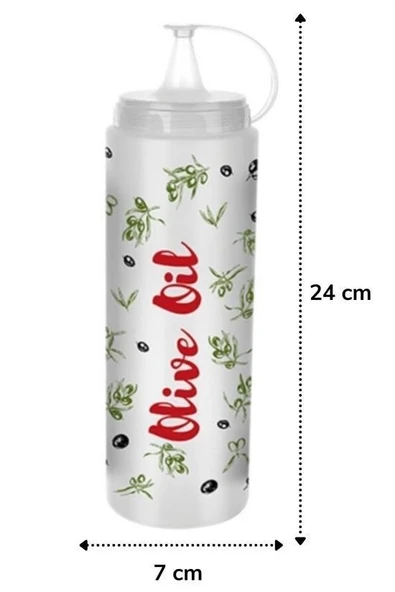 Angel Of Life® Şeffaf Kapaklı Sızdırmaz Yağlık Sosluk Şişesi Plastik Yağdanlık Master Chef AP-9471 - 5