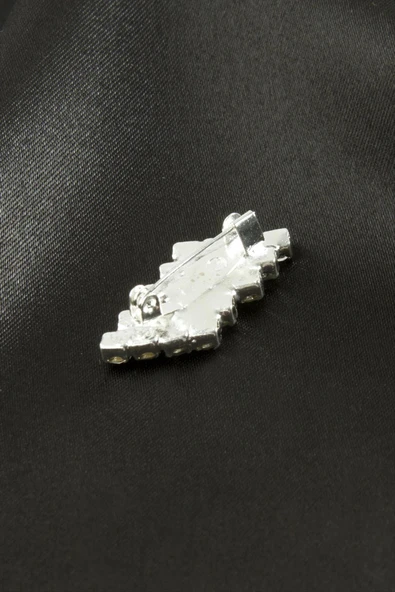Zikzak Taşlı Broş - Resim 2