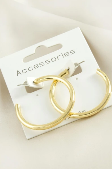 Boru Halka Küpe 3,5 cm ürün görseli