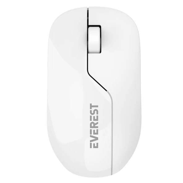 Everest SMW-973 USB Beyaz 2.4Ghz 1200DPI Kablosuz Optik Mouse 5 Metre Menzilli - Resim 2