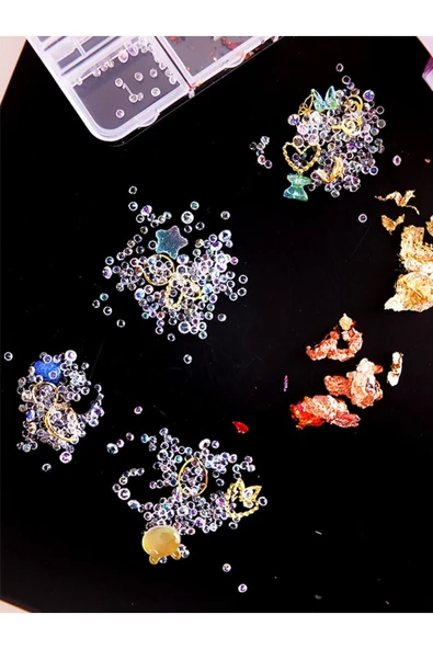 Tırnak Süsleme ve Makyaj Taşı Kolay Uygulanabilir Nail Art Tırnak Süsleme ve Makyaj Taş Set - 4