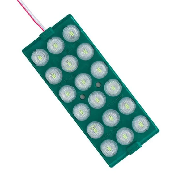 Powermaster 12 Volt 6 Watt Yeşil 18 Ledli 2'Li Paket Yanıp Sönen Modül Led ürün görseli 1