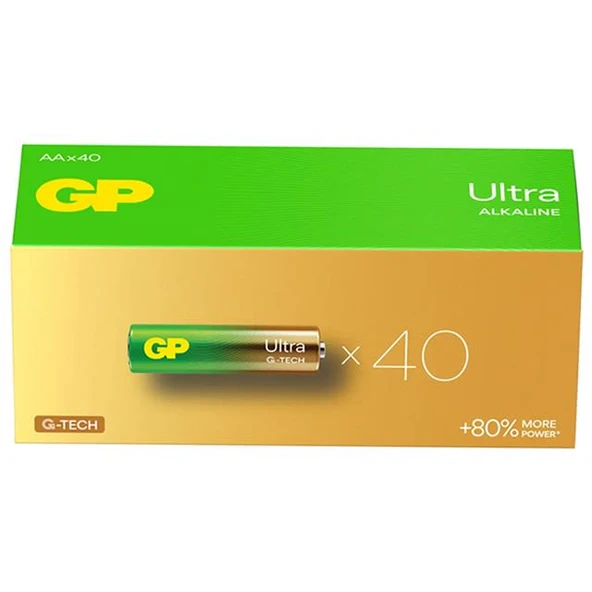 GP 15AU R6 Ultra Alkalin Kalem AA 40‘Lı Paket - 3