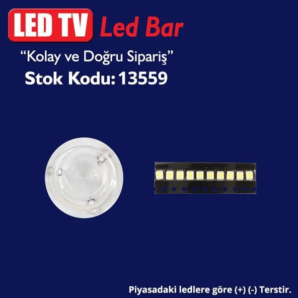 Led Tv Ledleri Vestel Lg  Mercek 03  (+- Ters) (Takım 10 Lu) (Led-M3) ürün görseli 1
