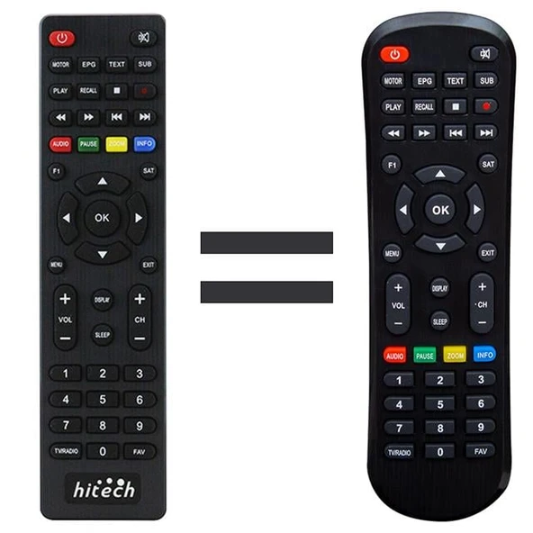 Korax Hitech Mini HD Uydu Alıcı Kumandası ürün görseli