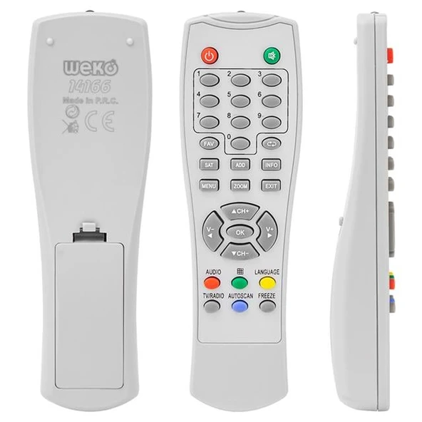 Botech 6500-6550-6600-6700 Uydu Alıcı Kumandası ürün görseli 1