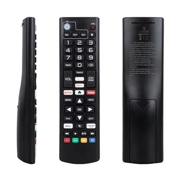 Dreamstar Android Netflix-Youtube-Prime Video Tuşlu Tv Uyumlu Uydu Kumandası