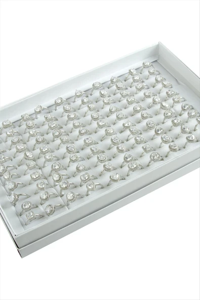 Karışık Lüks Zirkon Taşlı Ciddi İlişki Yüzüğü - Resim 2