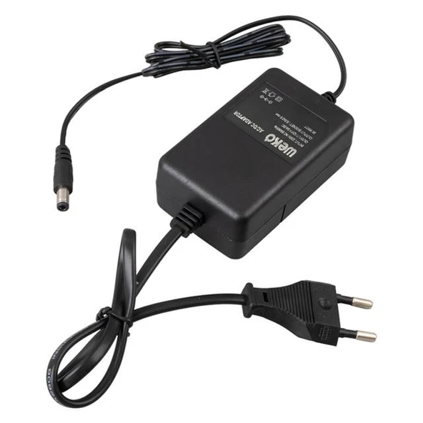 Weko 12 Volt 3 Amper 5.5*2.5 Uçlu Yerli Üretim Plastik Kasa Masaüstü Adaptör - Resim 3