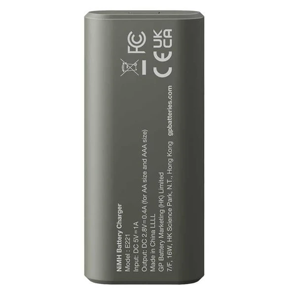 Gp Recyko E221 2*2600 Mah R6 AA Pilli Şarj Cihazı (GP-E221/270AHCER21-2GTLB2) - 4