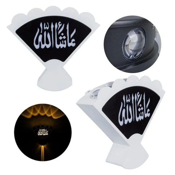 Powermaster PM-24454 3000K Maşallah Arapça Üçgen Dekoratif LED Duvar Aplik - 1