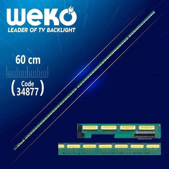 55'' V13 ART TV REV0.1 2 R-TYPE 6920L-0001C  57 LEDLİ  60 CM - (WK-198) Tv Led Bar ürün görseli 1