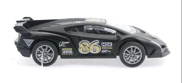 Die Cast Çek Bırak Metal Siyah Yarış Arabası 86 - 3