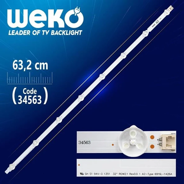 32'' ROW2.1 REV 0.9 1 A2-TYPE 6916L-1106A - WK-08 Led Tv Bar ürün görseli