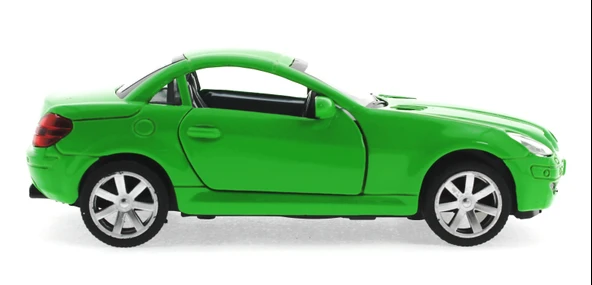 Çek Bırak Mercedes Benzeri Yeşil Metal Araba - 2