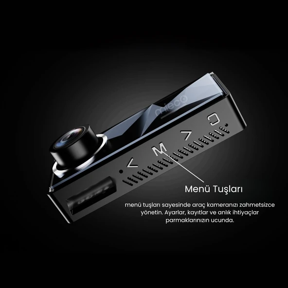 Mieco A11 Wifi/ 4K UHD/ 150 Ultra Geniş Açı/ GPS/ ADAS/ Ön+Arka Araç Kamerası (2025) + Hafıza Kartı Hediyeli - Resim 9