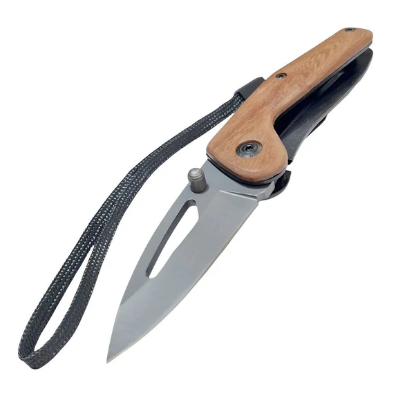 Taktik Çakı Küçük Paslanmaz Çelik Ahşap Sap 15 Cm ürün görseli