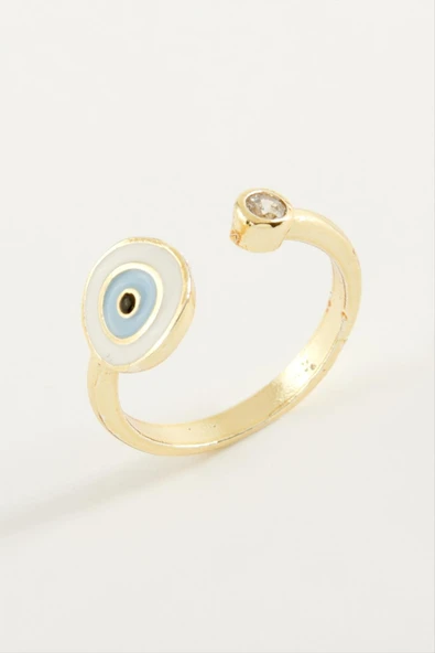 Nazar Mineli Taşlı Yüzük - Resim 3