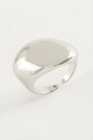 Oval Metal Yüzük - Resim 3