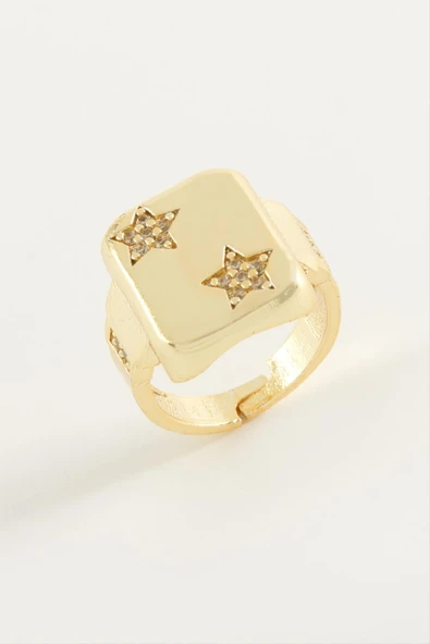 Yıldız Zirkon Taşlı Yüzük - Resim 3