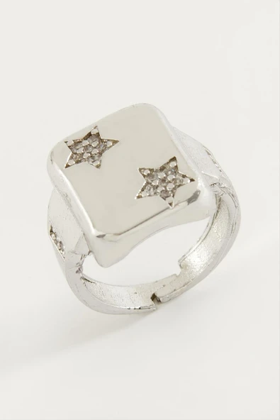 Yıldız Zirkon Taşlı Yüzük - Resim 2