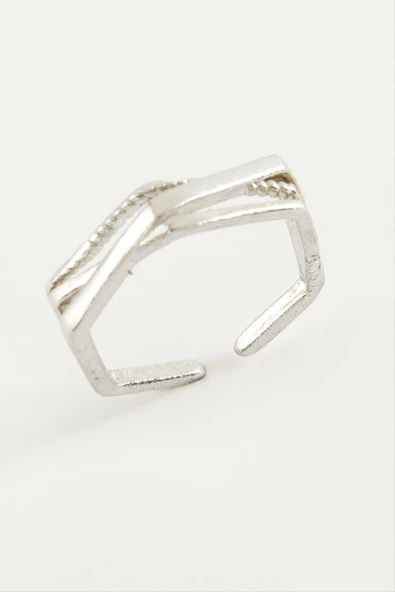 Burgulu Metal Yüzük - Resim 2