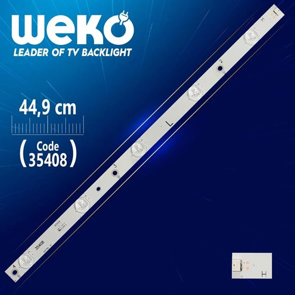 500TT56 V0 - 80908 - L TYPE - 44.9 Cm 5 Ledli - WK-267 Led Tv Bar ürün görseli