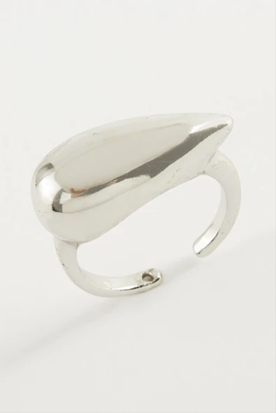 Su Damlası Metal Yüzük - Resim 2