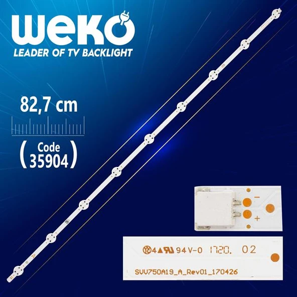 SVV750A19_A_REV02_170621 9 82.7 Cm WK-1377 Tv Led Bar ( Tvnizin içindeki led barla aynısı olduğunu görmeden almayınız. Led bar ürünlerinde paket açıldığında iade kabul edilmemektedir. ) ürün görseli 1