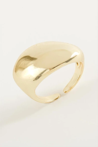 Oval Metal Yüzük - Resim 2