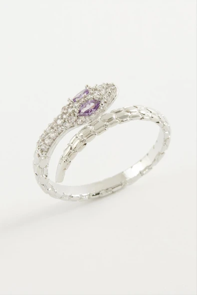 Yılan Zirkon Taşlı Yüzük ürün görseli