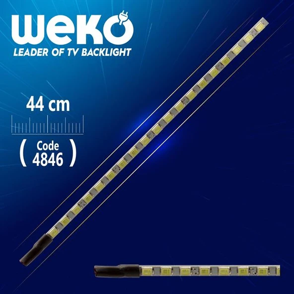 20'' UNİVERSAL MONİTÖR E-LED 75 LEDLİ (2835) 440MM 12V ÇİFT LED+SÜRÜCÜ+KABLO TAKIM - 1